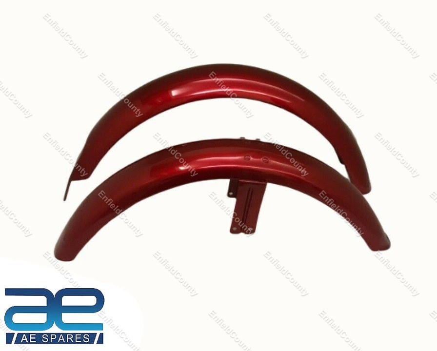 Fits For Norton Commando Roadster Cherry Painted Mudguard Set With Stay  