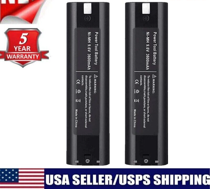 2 Packs for MAKITA 9.6 VOLT 3.6Ah Battery 9000 9001 632007-4 191681-2 9033 9102