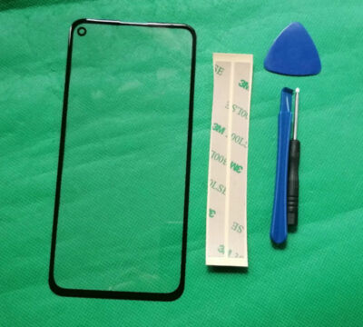 Black Outer Front Screen Glass Lens Replacement For Google Pixel 4A 5G 