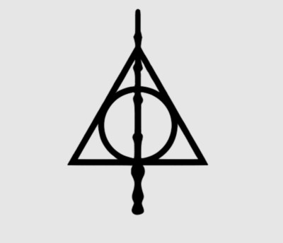 Deathly Hallows Harry Potter Vinyl Sticker Wand Decal Car Laptop Window
