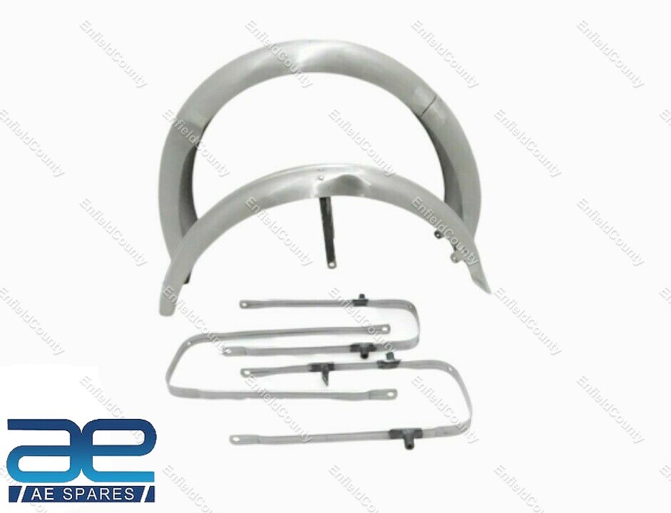 Fits for Triumph Twin Front & Rear Mudguards With Stays Pre Unit Rigid Model 
