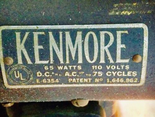 Mid-Century Art Deco Kenmore 1938 Imperial Rotary Sewing Machi Industrial 117.59