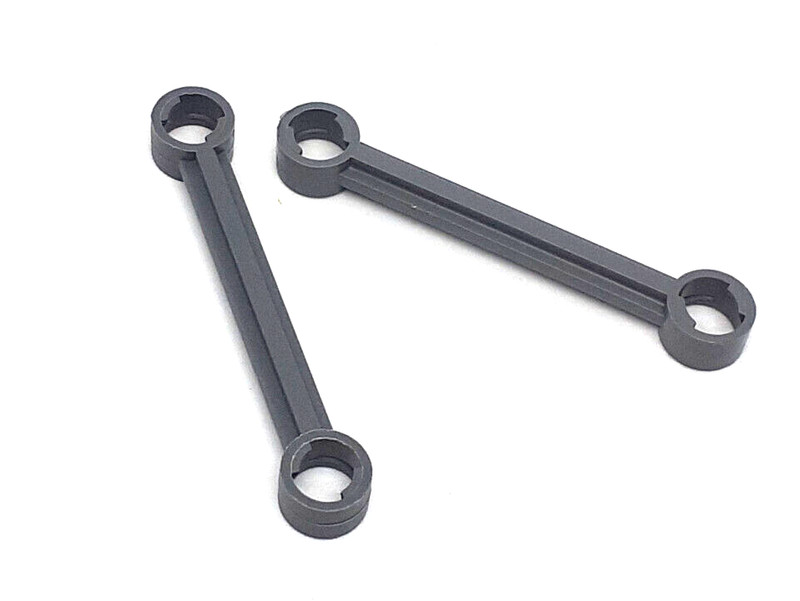 2x LegoÂ® Technic Spurstange 1x6 Mit Stopfen 2739b Alt Dunkelgrau