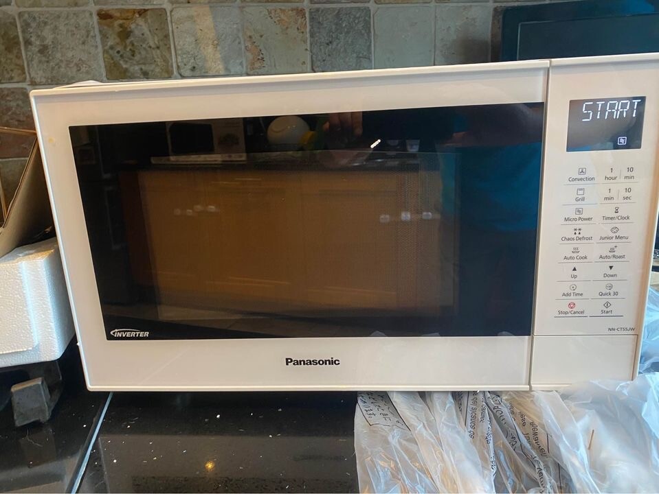 Panasonic NNCT55JW 27L Slimline Combination Microwave Oven, White