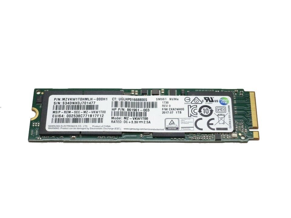 M.2 NVMe SSD 128GB 256GB 512GB Single Notch with Windows Installed 10 / 11