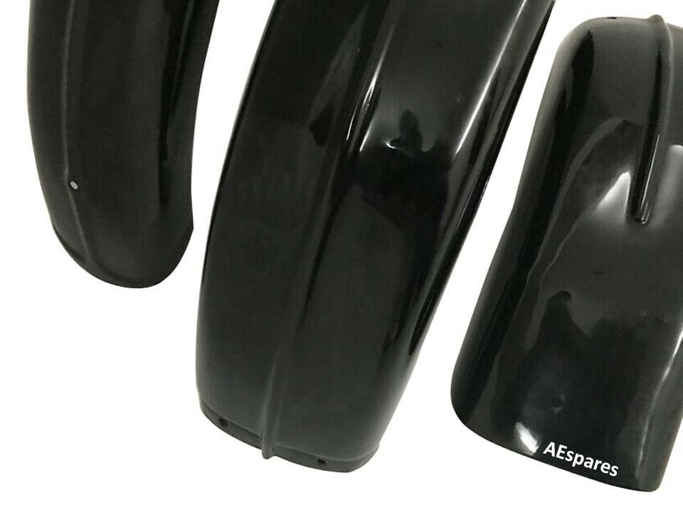 BSA B31 B33 RIGID FRAME FRONT & REAR MUDGUARD WITH STAYS  