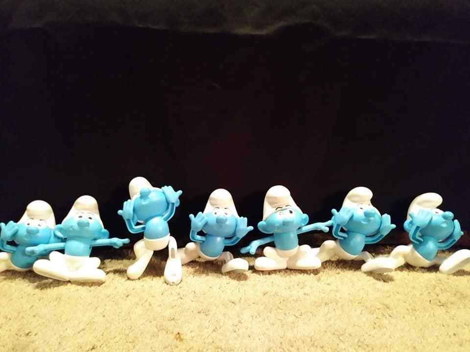 7 Smurf Toys - Rare & Unique ... Free Shipping