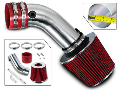 For 90-94 Chevrolet Lumina 3.1L V6 Short Ram Air intake Kit +RED FILTER