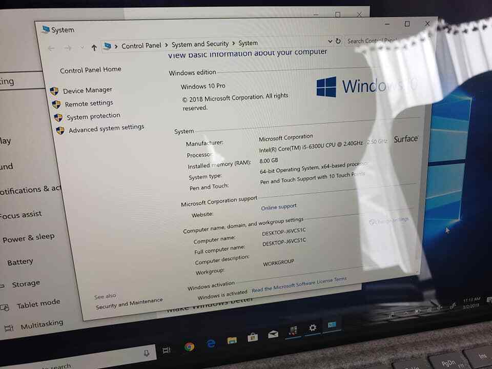 Microsoft Surface Pro 4 Bundle with type cover and pen [i5 |8GB Ram|240GB SSD]