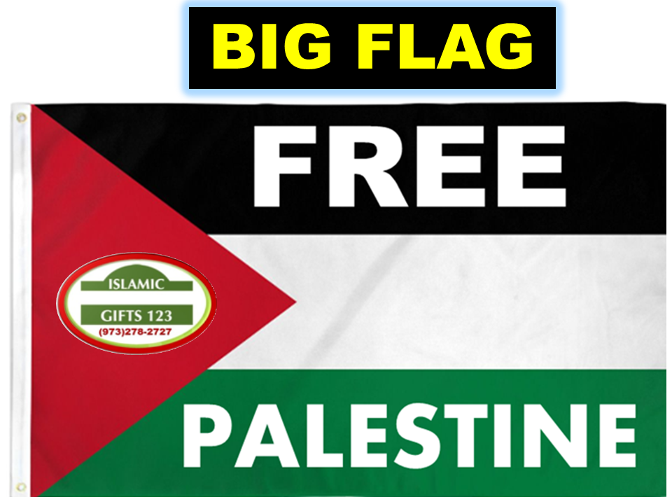 FREE PALESTINE Palestine Flag 3x5Ft BIG Jerusalem Free GAZA Ramadan Islamic Gift