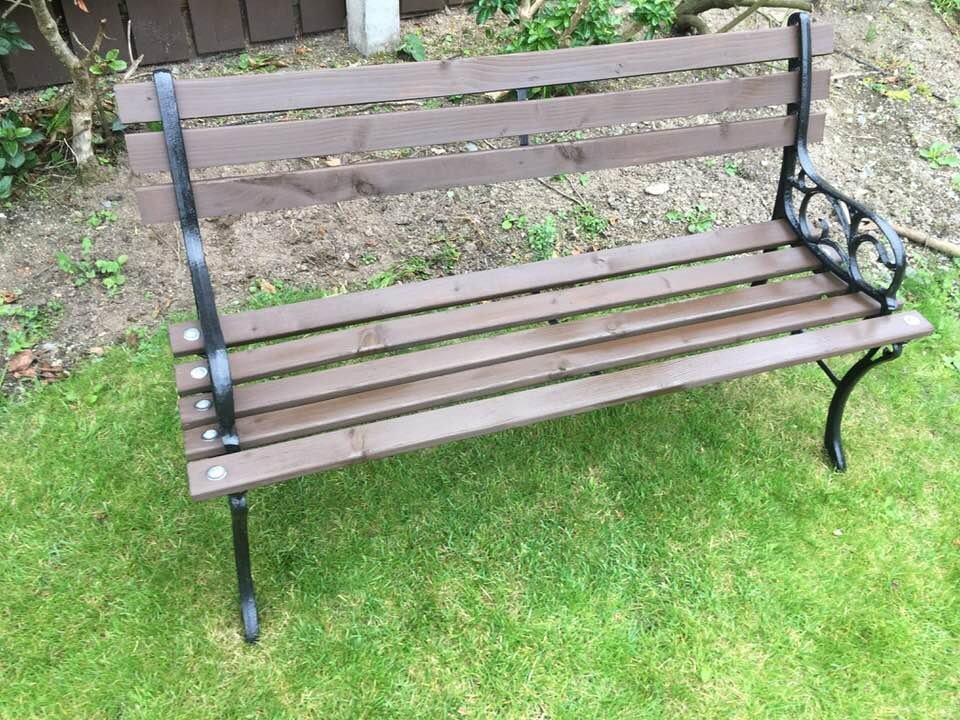 Garden Bench with cast iron ends | in Bangor, County Down | Gumtree