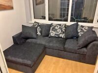 Grey Dylan Chenille Corner Sofa or 3 and 2 seater sofa set on sale 