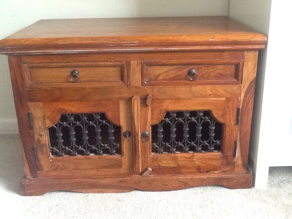 Solid wood tv unit in Bournemouth Dorset Gumtree