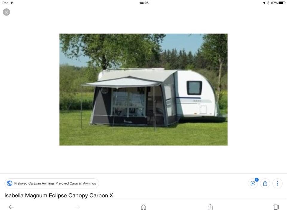 Isabella 250 Magnum Coal porch awning and sun canopy in Pontyclun