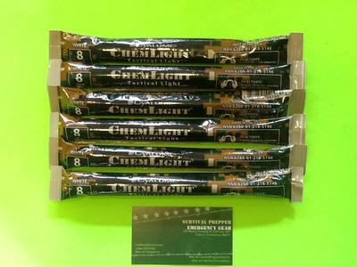 Illumiglow Glow Sticks//Cyalume Stick 4 Pack 6/" 3 x White 1 x High Intensity
