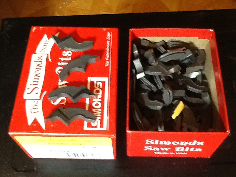 Simone's Saw Bits 100ct. 2-1/2 8/9 9/32 Stand All Made In USA