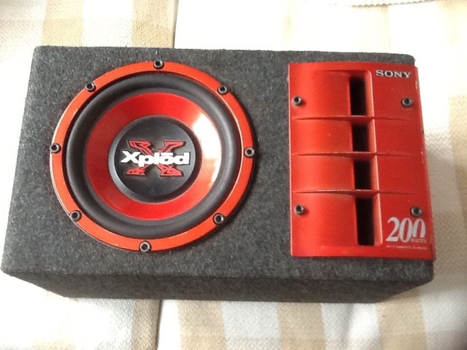 Sony Xplod Subwoofer / Active Amp | in Rhymney, Blaenau Gwent | Gumtree