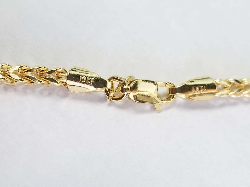 Pre-owned Miami Cuban Authentic Real 10k Yellow Gold Franco Box Square Chain Necklace 26 Inch 3mm