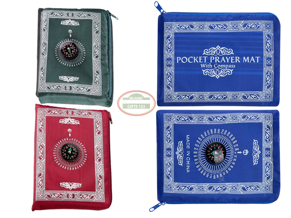 [2] Pocket Prayer Mat Islamic Prayer Rug Islamic wedding favor Ramadan Decor EID