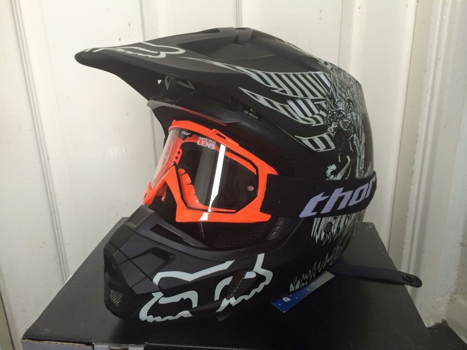 Fox v2 valkier helmet with Thor goggles in Armley, West Yorkshire Gumtree