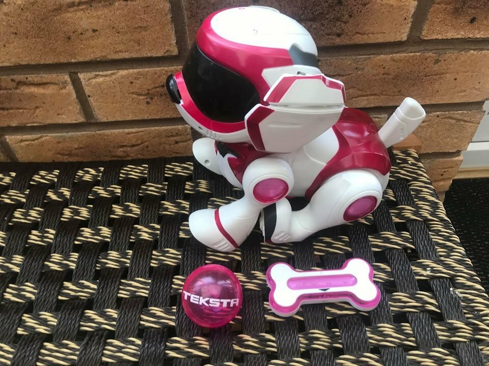 Teksta Pink Electronic Robot Puppy Dog Toy. good use condition in