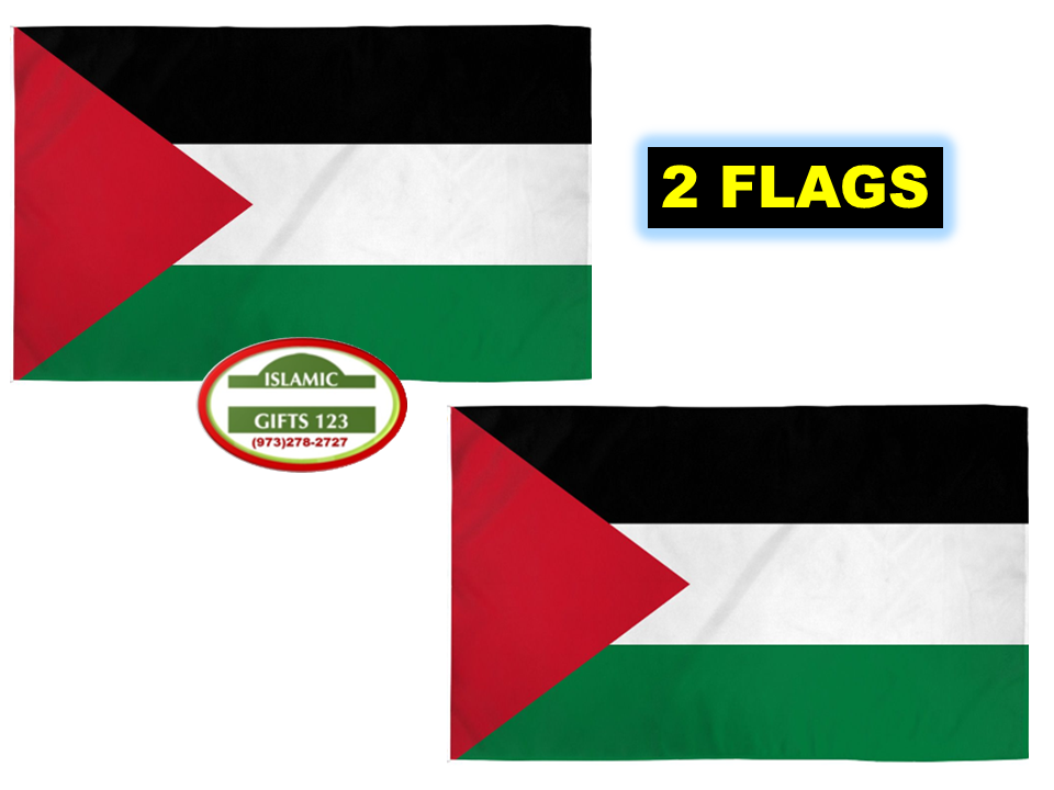 Palestine Flag 2 Ft x 3Ft Jerusalem Free GAZA  AL Quds Dome Of Rock Islamic Gift