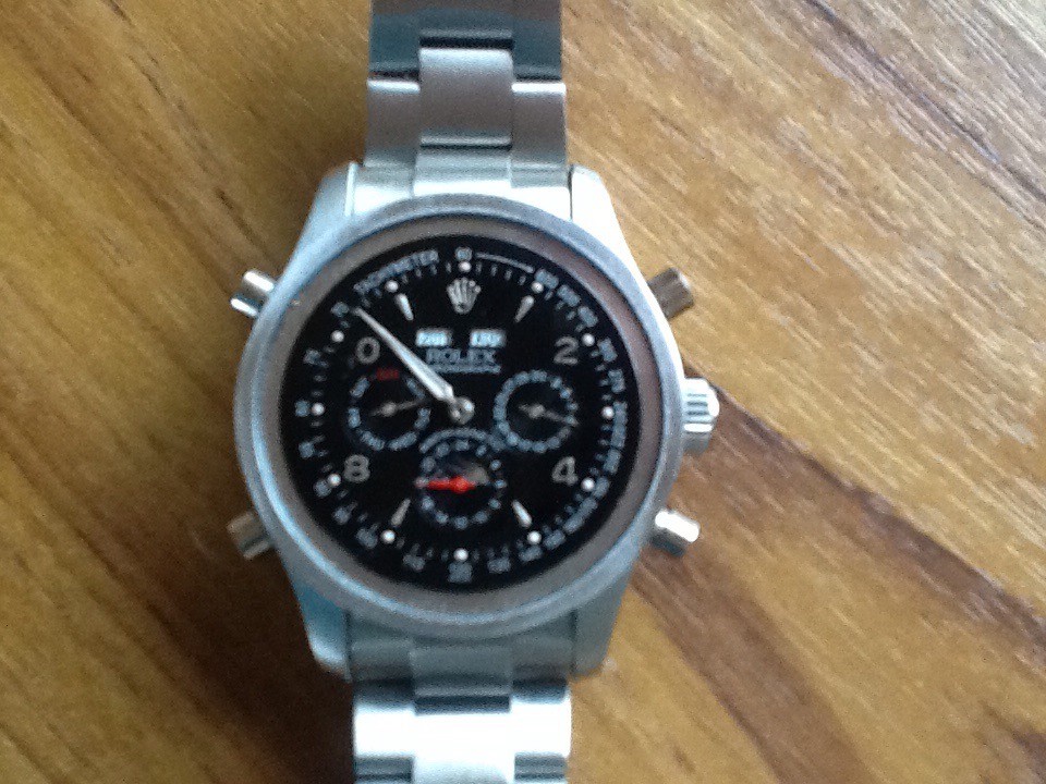 Rolex oyster gas escape valve Parts ONLY, no face and one hand missing