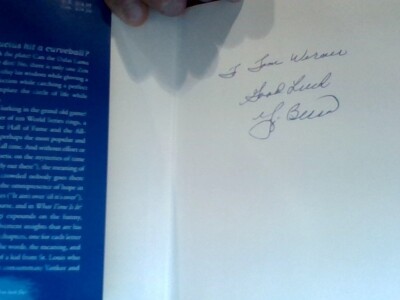 Yogi Berra Hand Signed AND INSCRIBED  What Time Is It? - MAKE OFFER - FREE SHIPP