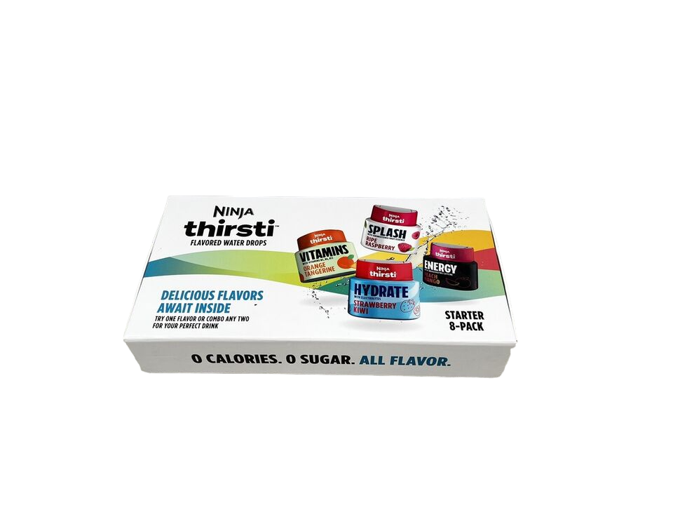 Ninja Thirsti Drink System WC1002 Makes Sparkling & Still Flavored Water USED -A