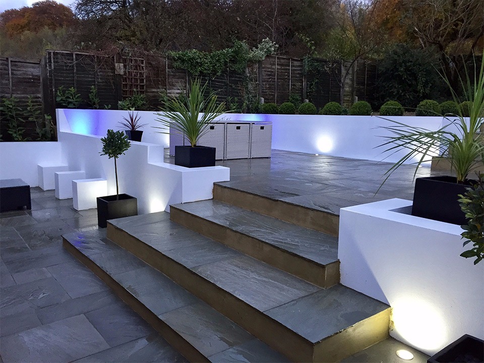 Premium Natural Light Grey Indian Sandstone Paving Slabs Garden Patio