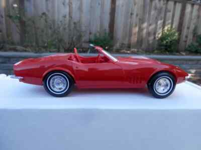 1969 Corvette Roadster GM Factory Original Promo Monza Red 1:25Th Mint Condition