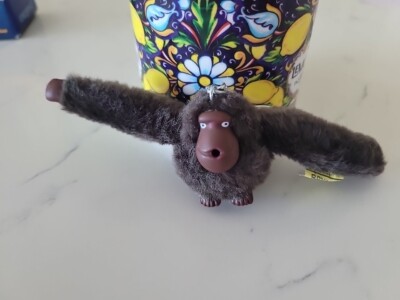 Kipling Sven Extra Small Monkey Gorilla  Ape Keychain 2.5'' Black/Brown Bryan