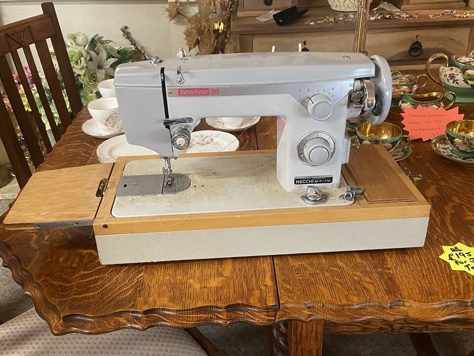 Vintage Sewline-20 heavy duty leather zig zag sewing machine Copley