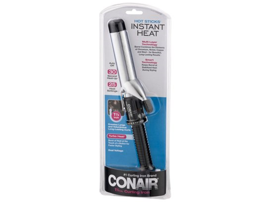 Conair Hot Sticks Curling Iron, Instant Heat, Multi-Layer Barrel, 1 1/4 Inch