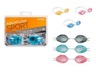 Intex 55684E Sport Relay Swimming Goggles, Thermoplastic Rubber, Assorted (1-ct)