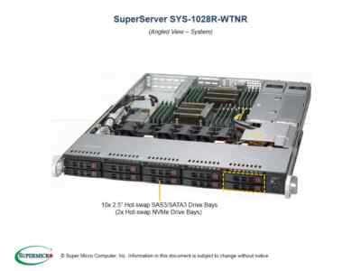  *Authorized Partner*Supermicro SYS-1028R-WTNR 1U Rackmout W/ X10DRW-N