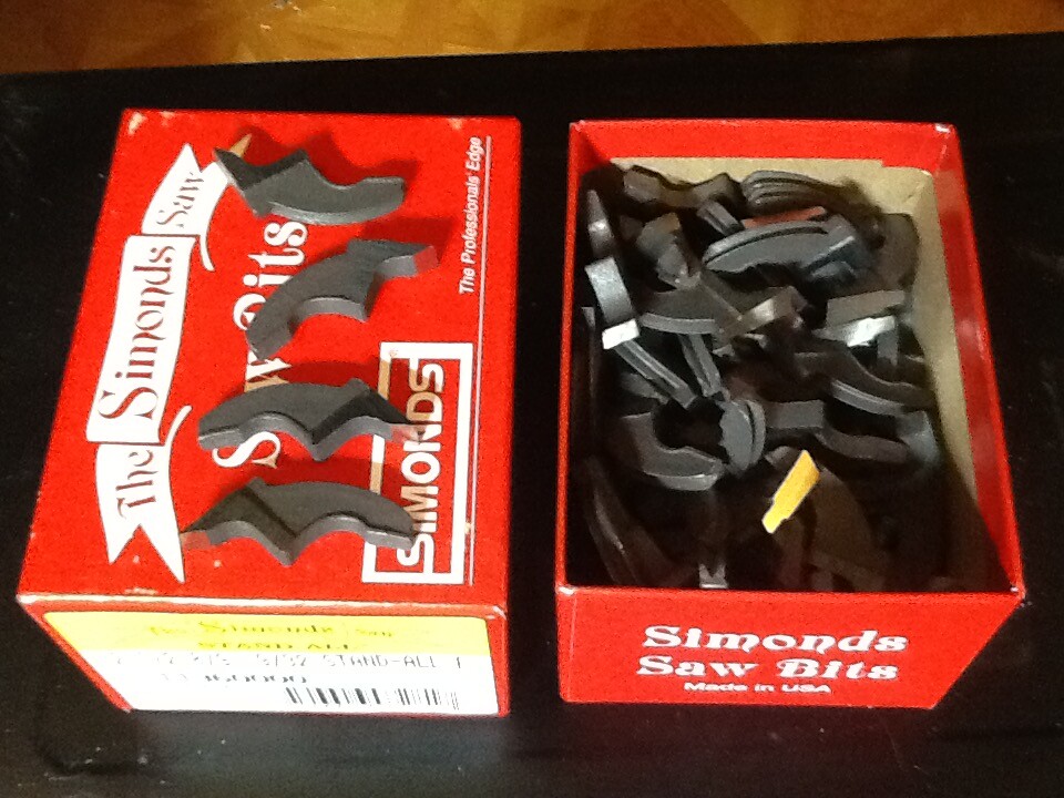 Simone's Saw Bits 100ct. 2-1/2 8/9 9/32 Stand All Made In USA