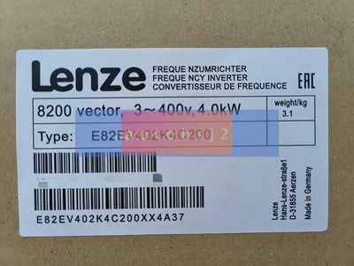 1PC Lenze E82EV402K4C200 E82EV402K_4C200 INVERTER New In Box Expedited Shipping