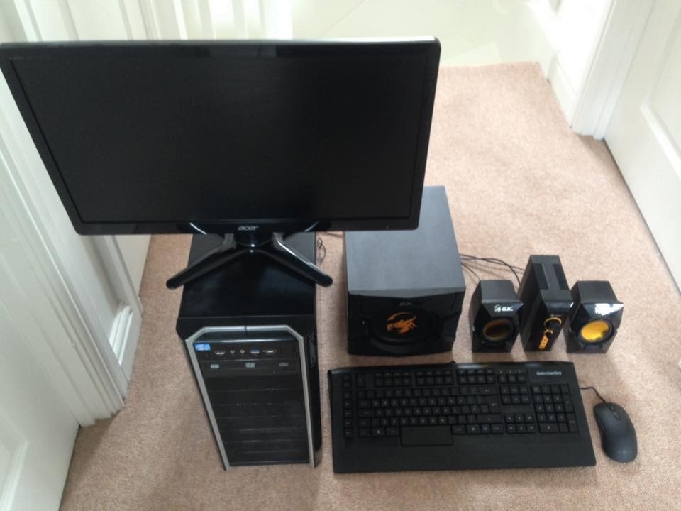 VERY HIGH SPEC Gaming Computer/Monitor/Mouse/Keyboard/Speakers/Subwoofer BRAND NEW SALE 25