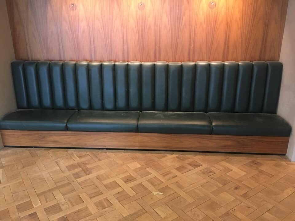 Restaurant Cafe Bar Fixed Banquette Seating Bench Sofa Commercial