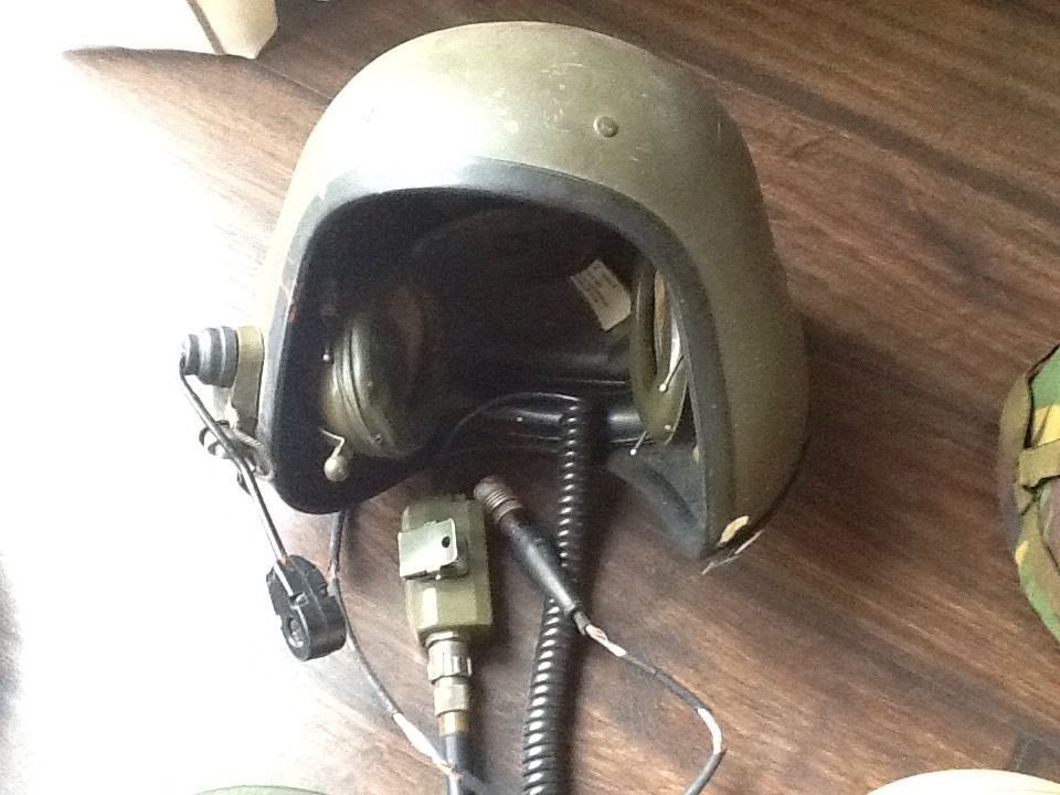 Genuine British Army Tank Commander / RAF Military Helmet with