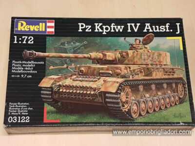 Pz Kpfw IV ausf J WWII German Tank 1/72 Revell Plastic Kit No 03122