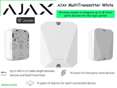 AJAX MultiTransmitter Module for integrating third-party wired devices into Ajax