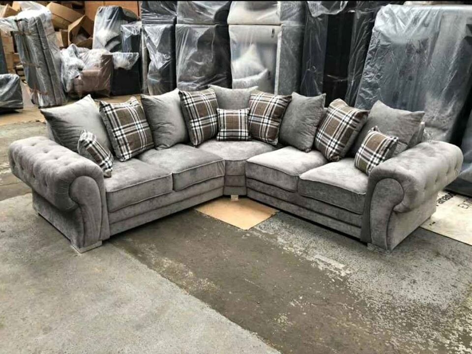 Verona corner chesterfield sofa fast delivery in Bridge Of Weir