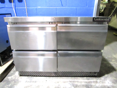 Continental Swf48 4 Drawer Worktop Freezer Commercial Undercounter