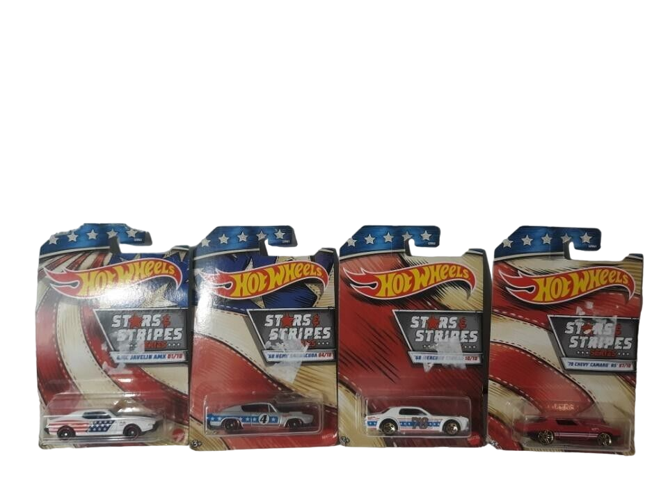 Stars & Stripes Series 2019 4 Car Set American Muscle Lot 1