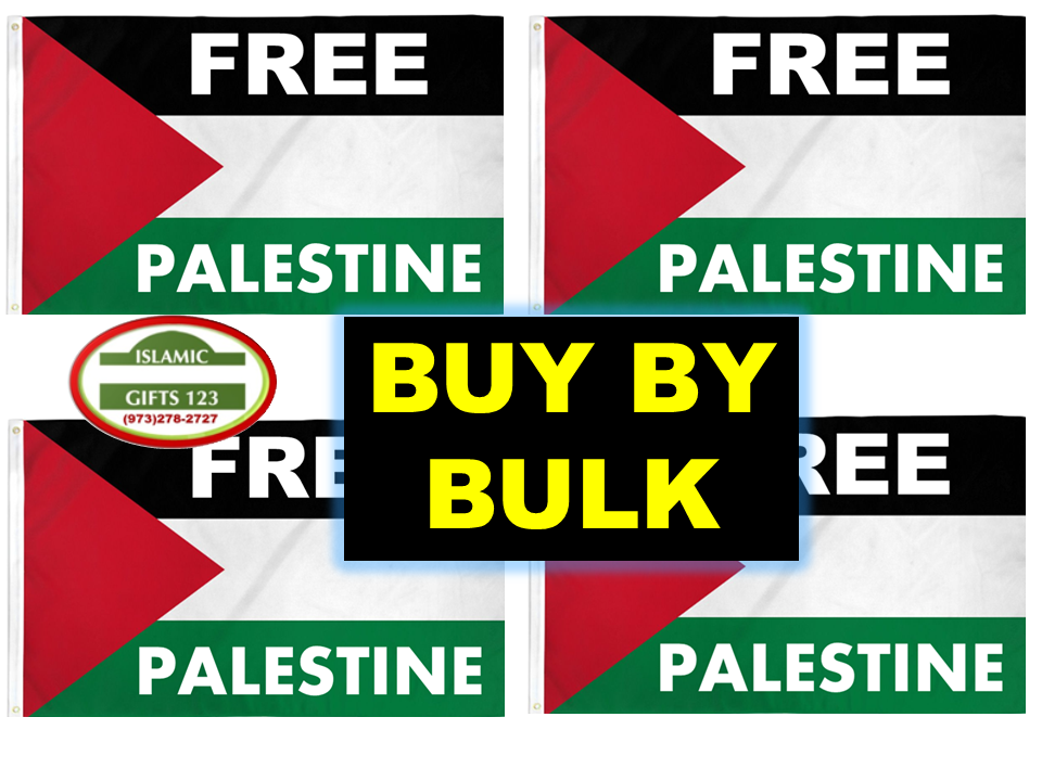 FREE PALESTINE Palestine Flag 3x5Ft BIG Jerusalem Free GAZA Ramadan Islamic Gift