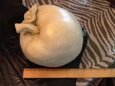 LARGE 8 inch IVORY APPLE Figurine by Ballards Design or Pottery Barn