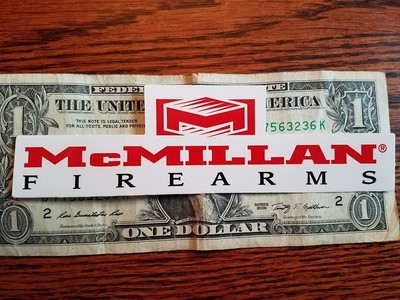 McMillan Firearms authentic sticker new Sniper