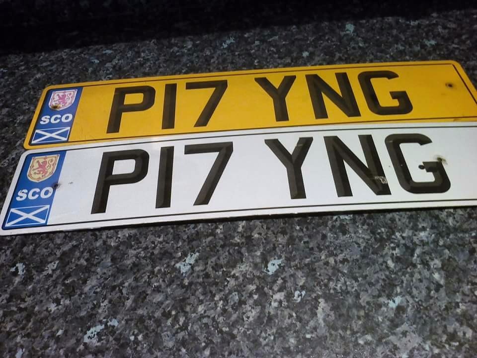 Private Registration Plate for sale. P17 YNG in Lochwinnoch